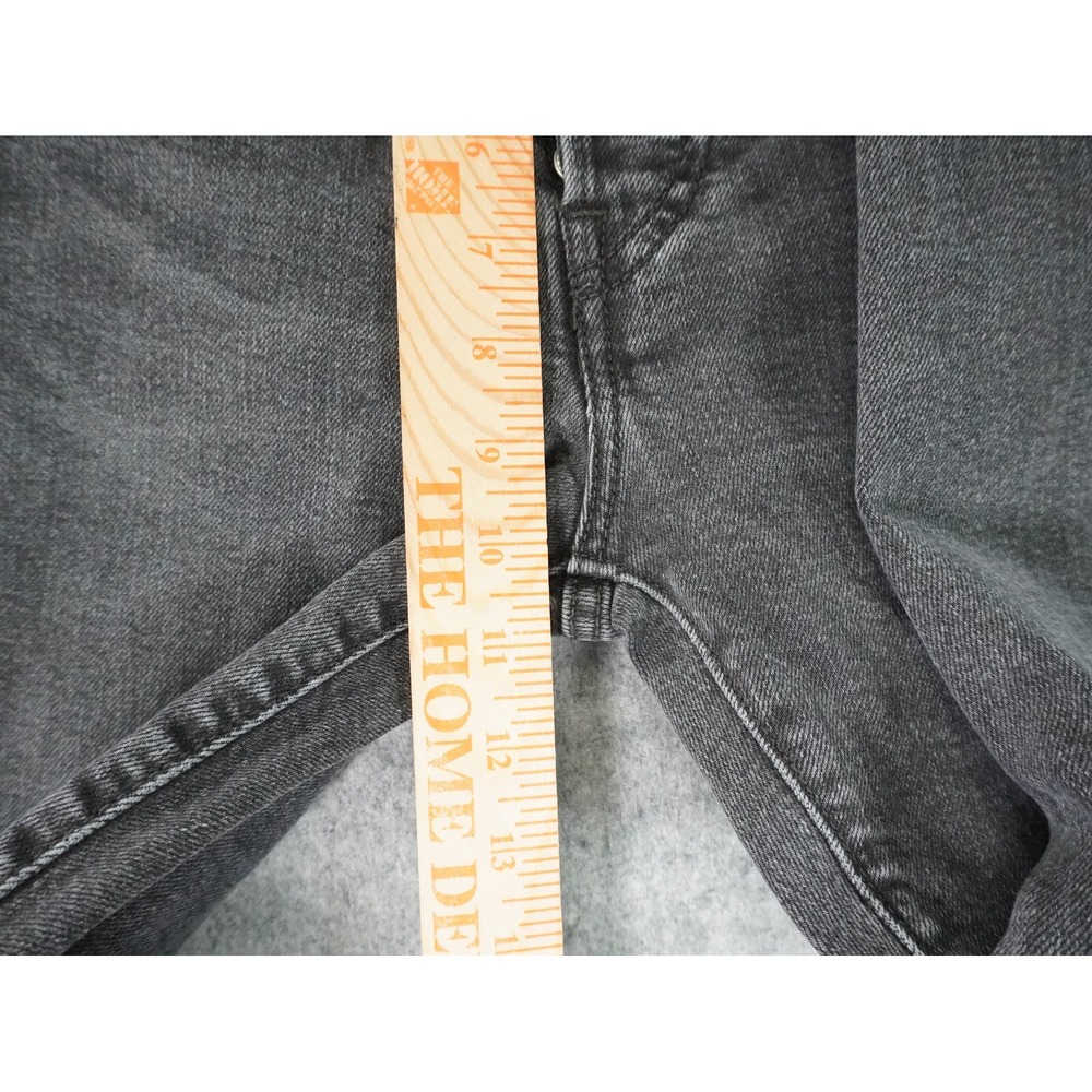 Levis Jeans Womens 27 Fits 25x24.5 Wedgie‎ Straight Denim Stretch Mid Rise Black - Picture 3 of 13